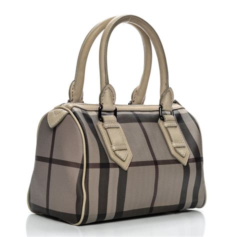 Burberry Smoked Check Small Chester Bowling Bag 